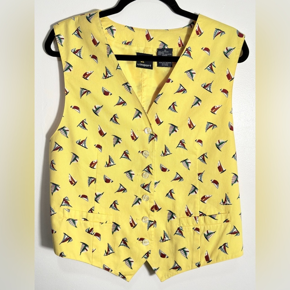 Yellow Patterned Women's Top - Picture 2 of 10